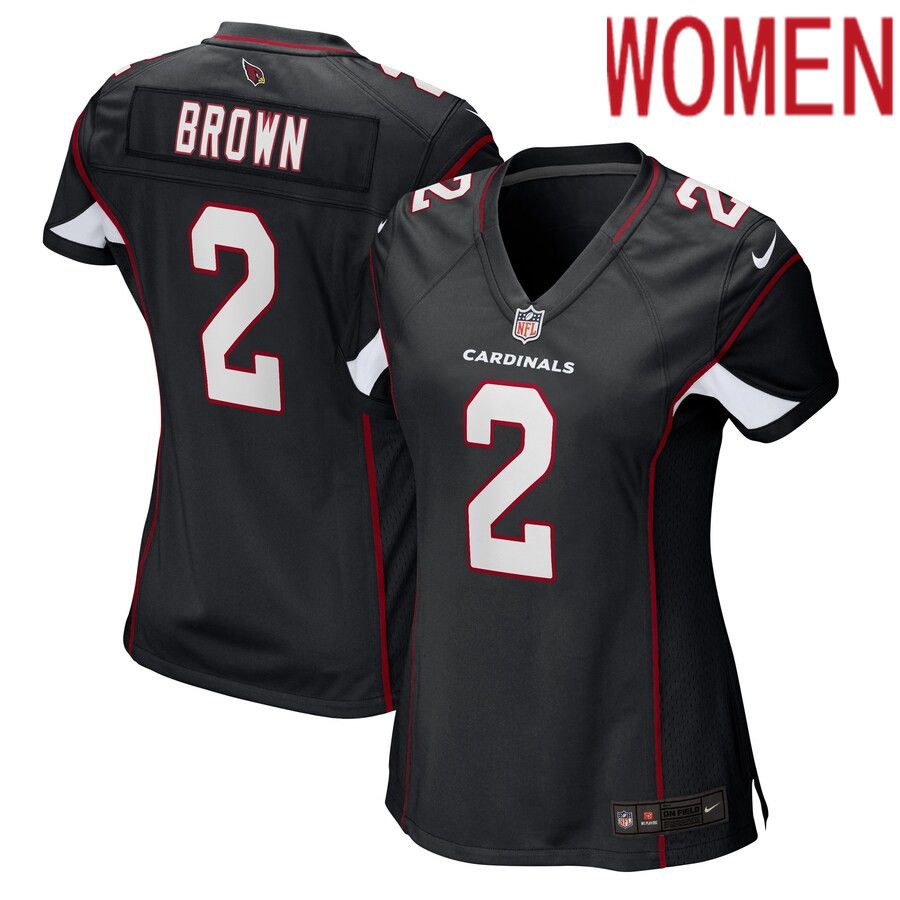 Women Arizona Cardinals 2 Marquise Brown Nike Black Alternate Game Player NFL Jersey